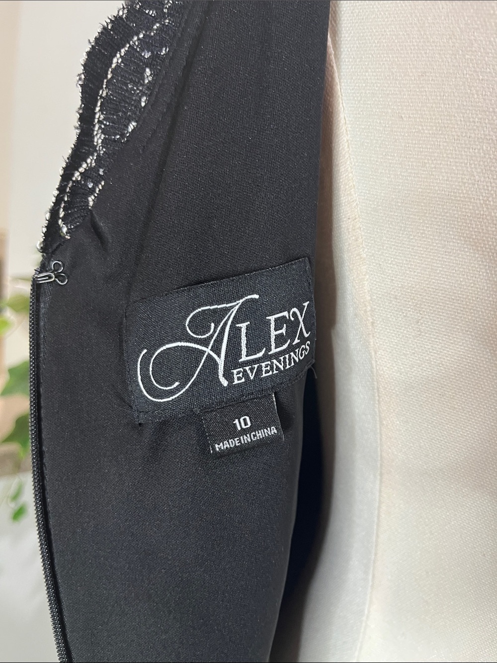 Alex Evenings Black Evening Dress size 10 - Picture 4 of 17